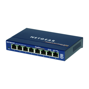 Switch 8x 10/100/1000, Unmanaged, desktop