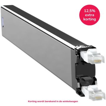 PATCHBOX 365 Cassette, Cat6a/Ea, STP Wit, 0.8m, 8HE bereik, EOL