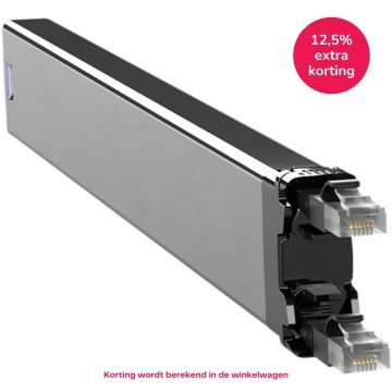 PATCHBOX 365 Cassette, Cat6a/Ea, STP Zwart, 0.8m, 8HE bereik, EOL