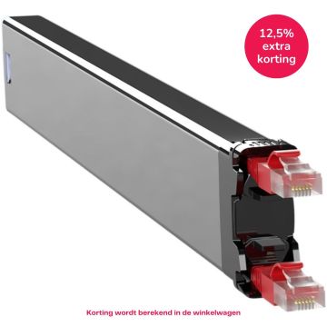 PATCHBOX 365 Cassette, Cat6a/Ea, UTP Rood, 0.8m, 8HE bereik, EOL