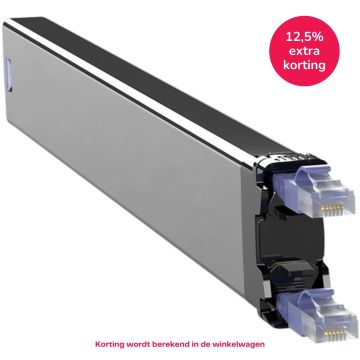 PATCHBOX 365 Cassette, Cat6a/Ea, UTP Violet, 0.8m, 8HE bereik, EOL