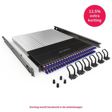 PATCHBOX Plus+ Frame, incl.24 cassettes, LC-LC, OS2 Geel, 1.8m, 30HE bereik, EOL