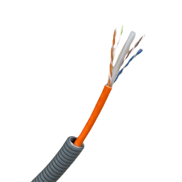 Preflex voorbedrade buis 16mm, Datwyler 1x U/UTP Cat6/E, Dca