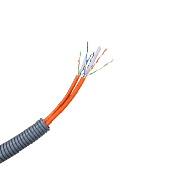 Preflex voorbedrade buis 20mm, Datwyler 2x U/UTP Cat6/E, Dca