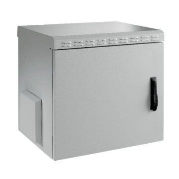 ProLine, IP55 Wandkast 12HE, B600xD600xH630, Staaldeur, RAL7035