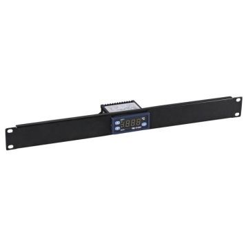 ProLine, Paneel 19inch, 1HE, 2 relais, Electr. temperatuurregelaar, -40 tot +90, RAL9005