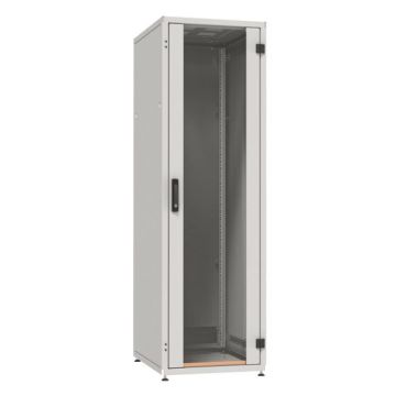 ProLine, Patchkast 18HE, B600xD800xH896, voor glas-achter plaat, RAL7035