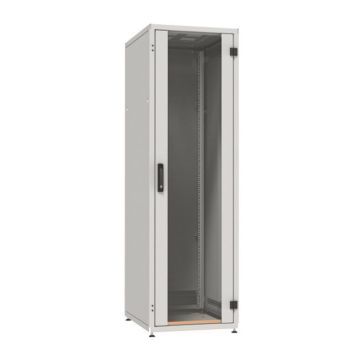 ProLine, Patchkast 33HE, B600xD600xH1563, voor glas-achter plaat, RAL7035