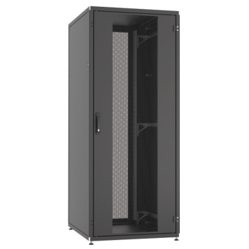 ProLine, Patchkast 33HE, B800xD800xH1563, voor- en achterdeur 2 delig, geperforeerd, RAL9005