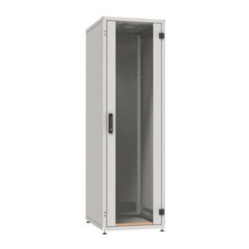 ProLine, Patchkast 42HE, B600xD600xH1963, voor glas-achter plaat, RAL7035