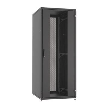 ProLine, Patchkast 42HE, B800xD1000xH1963, voor- en achterdeur 2 delig, geperforeerd, RAL9005