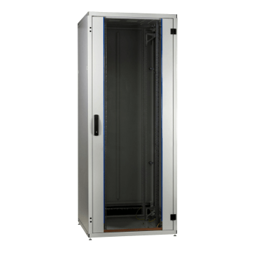 ProLine, Patchkast 42HE, B800xD1000xH1963, voor glas-achter staaldeur, 2x zwenkhevel, RAL7035