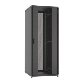 ProLine, Patchkast 42HE, B800xD1000xH1963, voordeur enkel achter 2 delig, geperforeerd, RAL9005