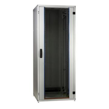 ProLine, Patchkast 42HE, B800xD800xH1963, voor glas-achter staaldeur, 2x zwenkhevel, RAL7035
