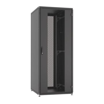 ProLine, Patchkast 47HE, B800xD1000xH2186, voor en achterdeur enkel, geperforeerd, RAL9005