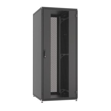 ProLine, Patchkast 47HE, B800xD1200xH2186, voor en achterdeur enkel, geperforeerd, RAL9005