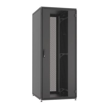 ProLine, Patchkast 47HE, B800xD1200xH2186, voordeur enkel achter 2 delig, geperforeerd, RAL9005