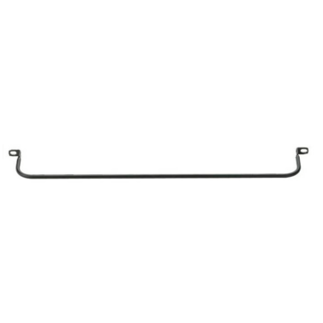 Rangeerbeugel Rond, 19inch, 0.5HE, zwart RAL9005