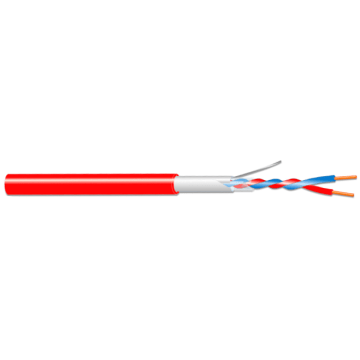 Brandmeldkabel, JB-H(St)H, 1x2x0.8mm, rood, LSOH, Cca-s1.d1.a1