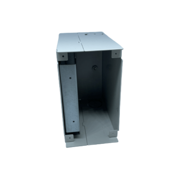DIN-Rail Glasvezelbox, excl. front, H115xB61xD113, incl.cassette+splicehouder 12xANT