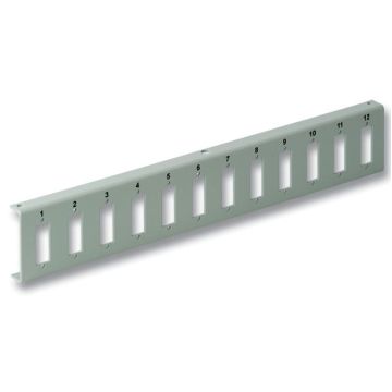 FO wandbox distributieplaat 12 SCD, grijs, tbv 05061000/05061000V2