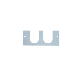 FO wandbox, invoerplaatje met 2x M20, U-uitsparing