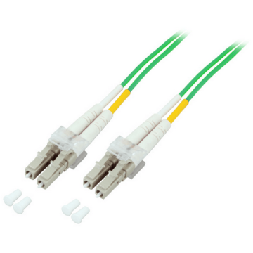 Glasvezel Patchkabel, OM5, DX, LC/pc-LC/pc, LSZH, Lime, 10m, Fig 8