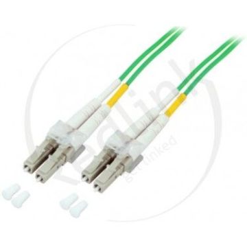 Glasvezel Patchkabel, OM5, DX, LC/pc-LC/pc, LSZH, Lime, 2m, Fig 8