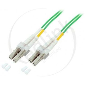 Glasvezel Patchkabel, OM5, DX, LC/pc-LC/pc, LSZH, Lime, 3m, Fig 8