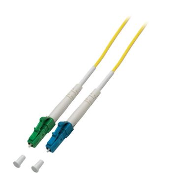 Glasvezel Patchkabel, OS2, SX, LC/apc-LC/pc, LSZH, Geel, 14m, Fig8, opruimprijs!