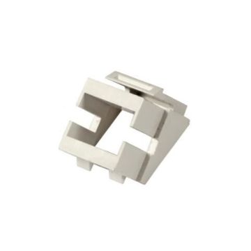 Keystone fit adapter, Wit tbv FO koppelstuk, ZONDER FLENS