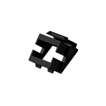 Keystone fit adapter, Zwart tbv FO koppelstuk, ZONDER FLENS, EOL