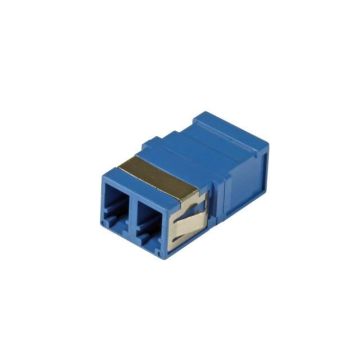 Koppelstuk OS2, LC/PC Duplex, Blauw, ZONDER FLENS