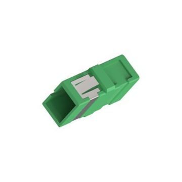 Koppelstuk OS2, SC/APC Simplex, Groen, ZONDER FLENS