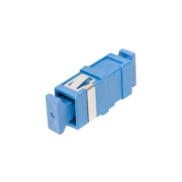 Koppelstuk OS2, SC/PC Simplex, Blauw, ZONDER FLENS