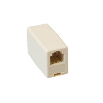 Koppelstuk RJ12 naar RJ12, 1 op 1, kunststof