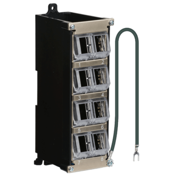 Octobox Keystone behuizing 8-poorts voor DIN-Rail- en wandmontage, LEEG