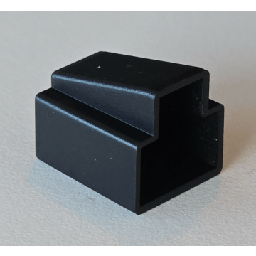 Stof-Kap tbv RJ45 male stekker, zwart