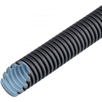 Flexibele Installatiebuis, PVC-UV, 25mm, Zwart