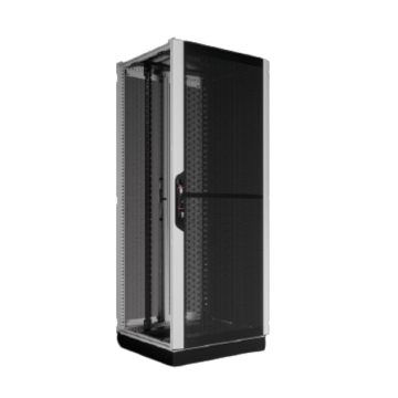 VX-IT Patchkast 42HE, B800xH2000xD1000, Perf.deur, Gedl achter, gesl.sokkel 100mm, RAL7035
