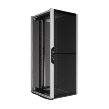 VX-IT Patchkast 42HE, B800xH2000xD1200, Perf.Vr_Gedl.achter, luchtgeleider, RAL7035