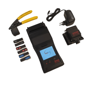 SB, EasySplicer, R10, Fusielasmachine, Cleaver, oven, accessoires.
