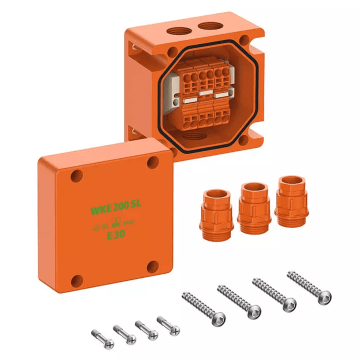 WKE 203 SL, Functiebehoud verbindingsdoos, L115 x B115 x H93mm, oranje