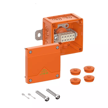 WKE 2, 5x1.5 kwadraat, Functiebehoud verbindingsdoos, L100 x B100 x H70mm, oranje