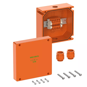 WKE 402 SL, Functiebehoud verbindingsdoos, L200 x B200 x H110mm, oranje