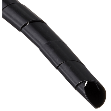 Spiraalband, Zwart, d=17mm rol 25m