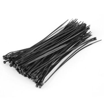 TieWraps, Kabelbinders, Zwart, 4.5x360mm