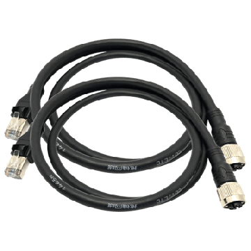 TREND, 2x Profinet RJ45 (m) - M12 (f) X coded 1m adapter kabel voor de Navitek IE