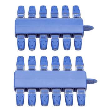 TREND, VDV II, Kit met 24x RJ-45 identificatie pluggen, nummer 1 tm 24