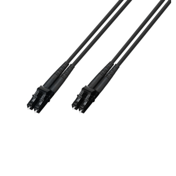 TTL, Glasvezel Patchkabel, OS2, DX, LC/upc-LC/upc, staal gearmeerd, zwart, 0.5m, G657A2